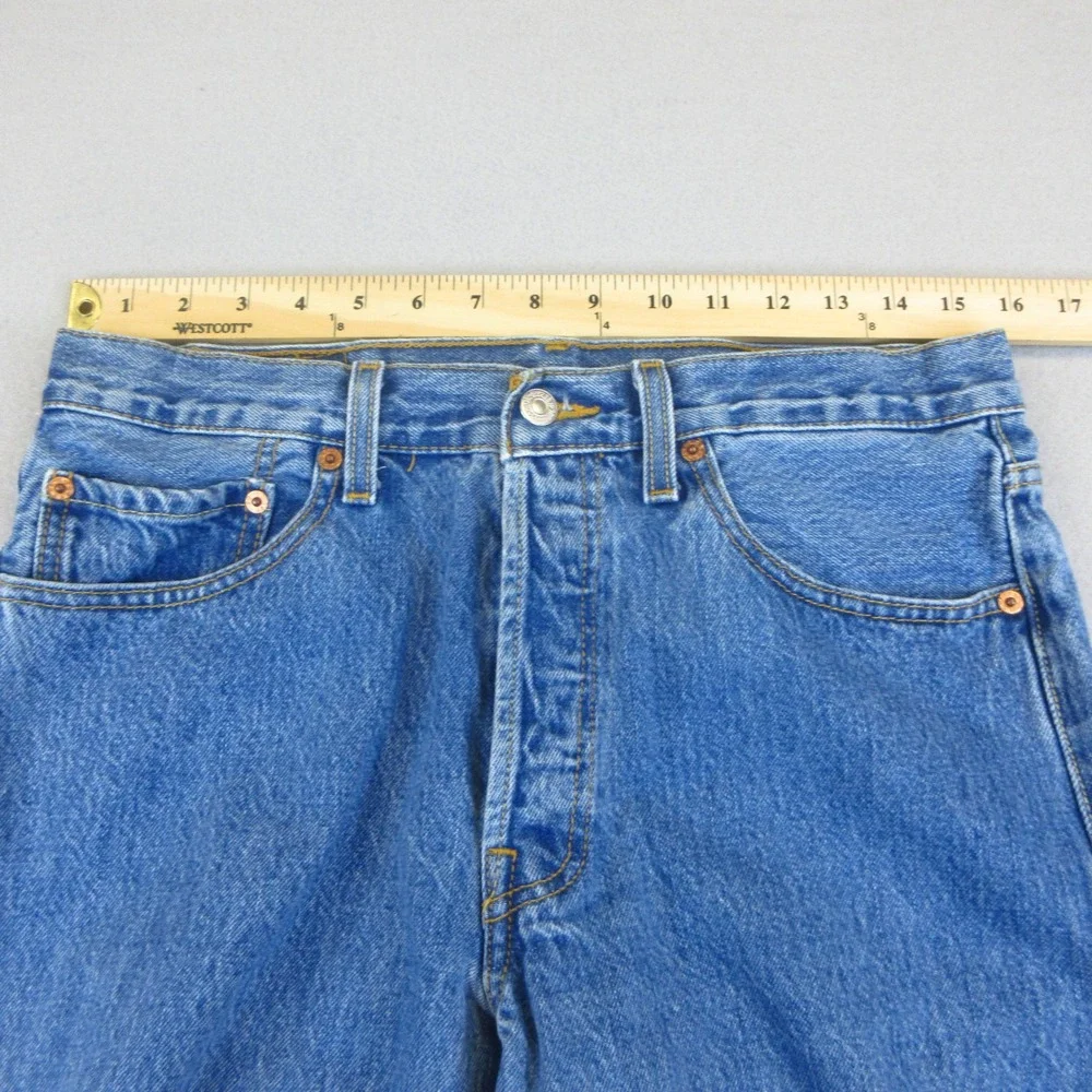 Levi's 501 Jeans Mens 32x36 Blue Medium Wash Denim Original Fit Button Fly  EUC
